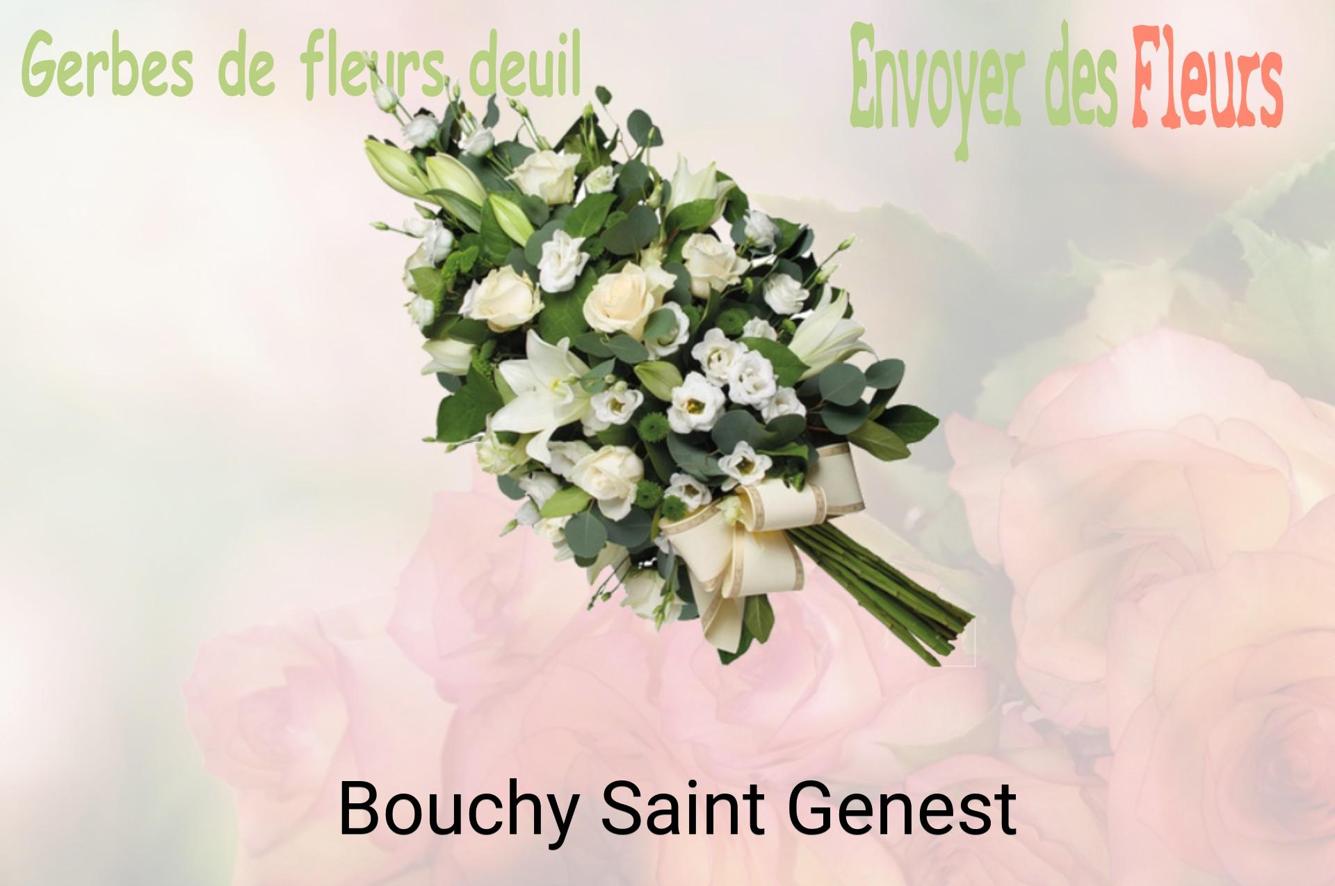 Gerbe de fleurs de deuil livrée à Bouchy-Saint-Genest
